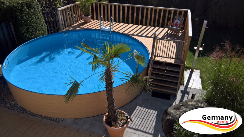 Gartenpool ohne Betonarbeiten Gartenpool